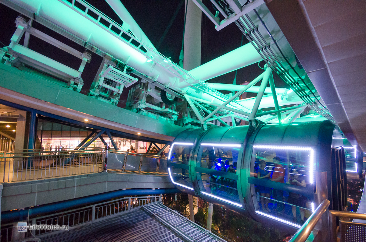 Посадка в Singapore Flyer